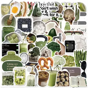 60pcs Clean Girl Self-Care Doodle Stickers Series, Suitable for Scrapbooks, Diaries, Laptops, Water Bottles, Cars, Etc. A Gift with A Positive Message Based on Beliefs.