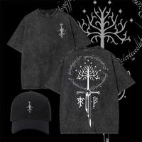 Washed T-shirt with hat included