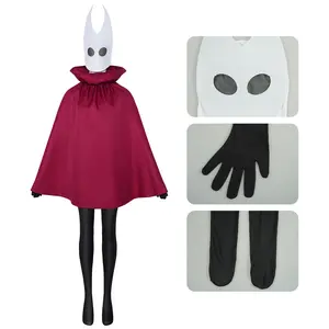 Hollow Knight Song of Silk Cosplay Halloween Yellow Jacket Female Version Coplay 2D Stage Costume
