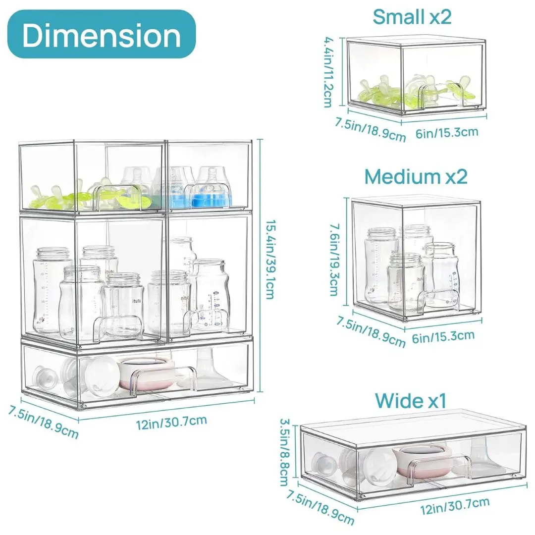 5 Pack (Small*2+Tall*2+Wide*1)