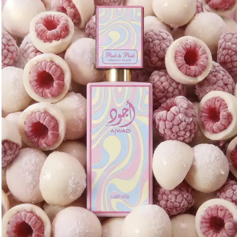 Lattafa Ajwad Pink To Pink Creamy Elixir Eau de Parfum Spray, 2.04 Ounce / 60 ml