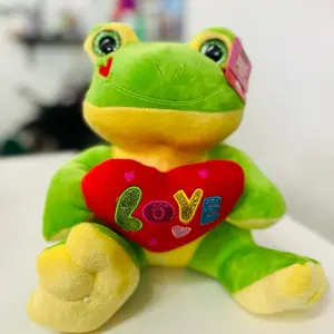 Valentine’s Day Plush frog bear Gift - I Love You" Text, Cute Design for Loved Ones