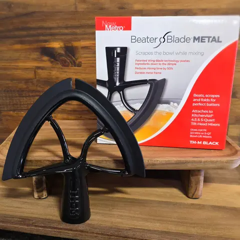 New Bowl-Scraping Beater Blade for KitchenAid Tilt-Head Mixers - 6inx6.25inx1in, 14oz, THM Compatible, Scrapes the Bowl, Smooths Icing Mixes, Eases Frosting Mixing, Fits Artisan Classic, Classic Plus, Ultra Power Models for Everyday Use