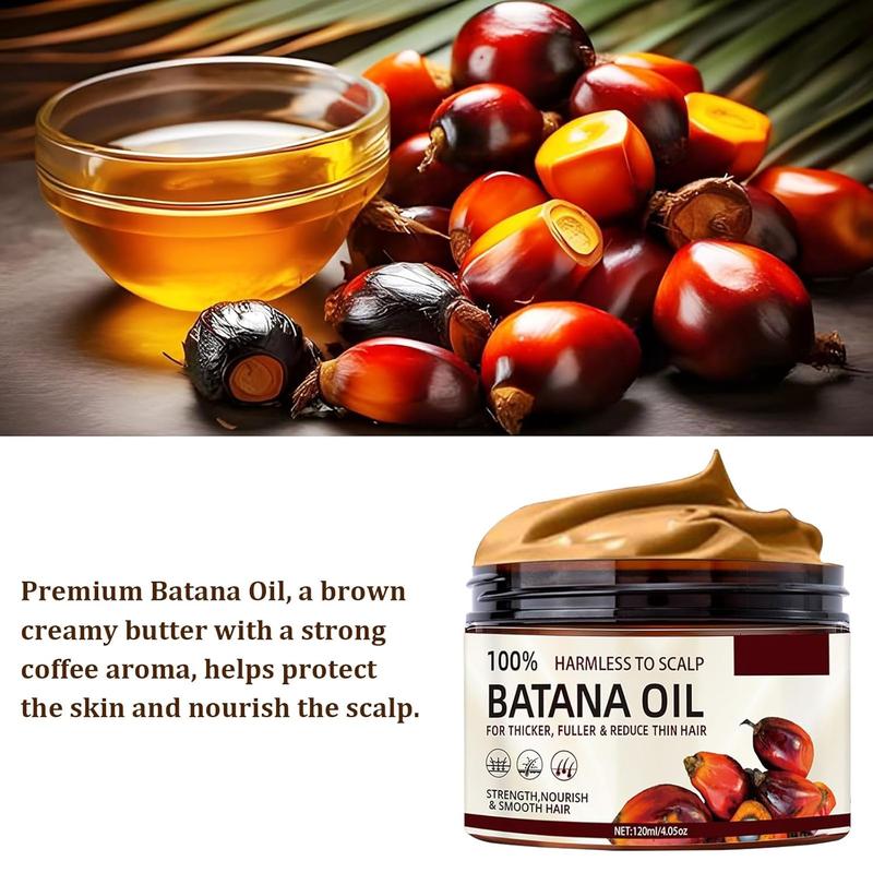 Batana Oil for Hair Growth Dr Sebi Organic Pure from Honduras with Keratin, Coffee Extract & Other Ingredients to Enhance Efficacy for Haircare Thickening Nourishing Silky