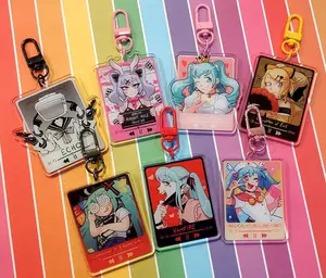 Music Player Vocaloid Acrylic Keychain- 2 Inch Double-Sided Keychains, durable, perfect for attaching to bags, keys, or as a gift.