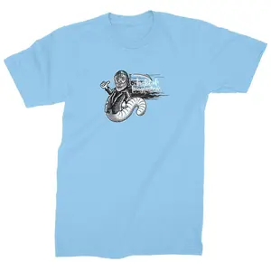 StrangeLove Bukowski Worm T-Shirt (Electric Blue)
