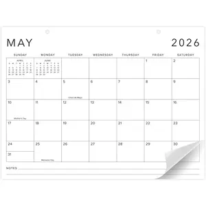 2026 Large Desk Calendar 16" x 12", Runs From January 2026 to July 2027, Minimalistic Office Desktop/Wall Calendar Pad for Easy Organizing