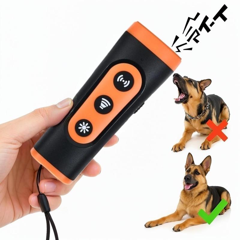USB Rechargeable Ultrasonic Dog Trainer, Anti-barking Device with ...