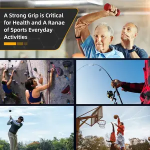 Grip Strength Tester 265Lbs/120Kg Digital Hand Dynamometer Grip Strength Meter USB LCD Screen Hand Grip for Power Training Sport Does not apply