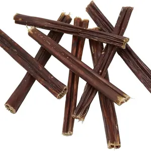 Wild Wolf 6-inch Beef Gullet Sticks (10 Pack) Healthy, All-Natural Dog Chew Treats - High in Glucosamine and Chondroitin for Joint Health