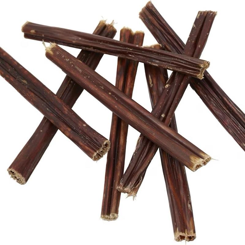 Wild Wolf 6-inch Beef Gullet Sticks (1 Pound) Healthy, All-Natural Dog Chew Treats - High in Glucosamine and Chondroitin for Joint Health