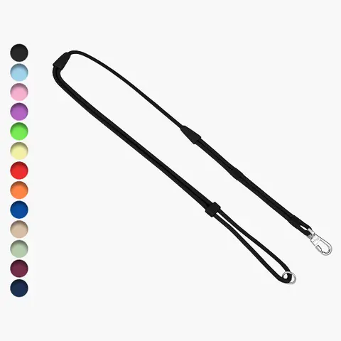 Dog Friendly Co. Hands-Free Clip-On Leash - 6ft (1.8m) Adjustable Waist-Shoulder Strap System, Heavy-Duty Reinforced Clip, Built-In Grab Handle, for Running & Walking, All Dog Breeds, Pet Leads