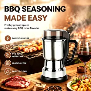 (L Size) Stainless Steel Grinder Makes Perfect Coffee Every Time,Multifunctional Grinder with 300w Power Fast & Safe Grind, Multi-Purpose Coffee Grinder, Compact Electric Grinding Machine, Home Coffee Bean Grinder Kit, Ultimate Kitchen Grinder Set,