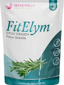 ISMERELY FitElym DTX OXIGEN Polvo Soluble 250g - Natural Detox Powder with Vitamin C & Herbs - Vegan & Gluten-Free - 250g Net Weight