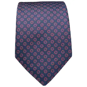 BISSE Necktie - Micro Fabric Men's Tie, Purple Patterned Tie, Men's Necktie