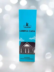Limpia Casa Incense Olofin Square Box 25/8ct Sticks Total 200 Sticks Scent Diffuser Aromatic Fruity Fragrance with Pheromones
