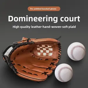 Baseball Batting Gloves Adult Thickened PU Imitation Cowhide Baseball Gloves Children Youth Pitcher Softball Gloves