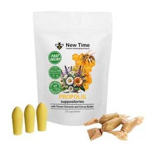 Organic Propolis Suppositories for Men, Women - Natural Hemorrhoid Relief, Support for Burning, Itching, Soothing, and Healing Comfort Healthcare
