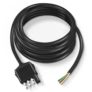 Nilight 10ft 18AWG 4 Pin Jacketed Cable Trailer Wire