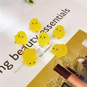 SleekHush 20pcs Glow-in-the-Dark Mini Chicken Ornaments, Cute Chick Decorations for Glass Containers, Aquariums, Parties and Fish Tanks