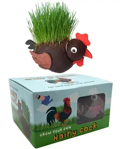 Grow Your own HAIRY C#@K Willy Pecker Chia Pet Plant - Novelty Joke Gag Prank