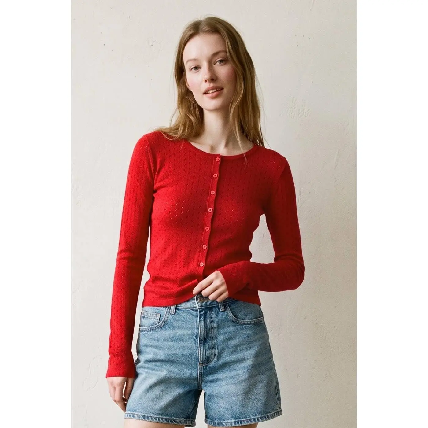 Lisa Pointelle Cardigan Lisa Pointelle Cardigan