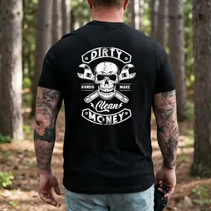Dirty Hands Make Clean Money T-Shirt, Funny Mechanic T-Shirt, Blue Collar Worker T-Shirt, Garage Life Shirt, Auto Repair Gift for Him