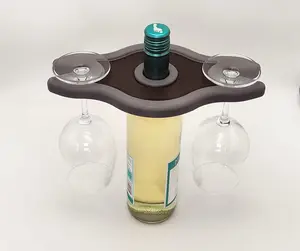 Picnic wine caddy, party server, travel beverage holder, kitchen or bar decor