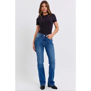 Judy Blue Mid Rise Thermal Bootcut Jeans