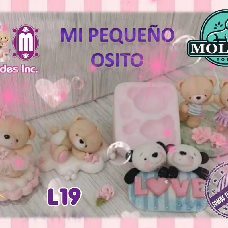 Molde de silicona, modelo L19
