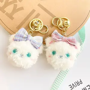 Rumi (Black Friday)Cute Small Bowknot Bear Keychain for Bags and Keys Soft Plush Accessory Adds Adorable Touch to Everyday Style