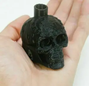 Mayan Death Whistle Black Skull !VERY LOUD! *Aztec Made In USA* Scary 3D Printed (WHITE ONLY)
