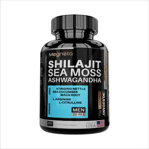 2024 Megneta Seamoss MEN supplement, 30,520MG 20-in-1 Formula with 20 super nutrients, 7 Men Enhancers,  Strength & High Potency, MADE IN USA, FDA Registered
