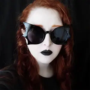 Bat Design Sunglasses, 1 Count Halloween Themed Sunglasses, Party Decoration Supplies for Halloween Party, Cosplay, Costume Party, Accessories
