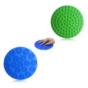 2pcs Silicone Sensory Mat, Multi-Textured Tactile Discs, Sensory Development Toys for Teens, Stress Relief Tools for Adults