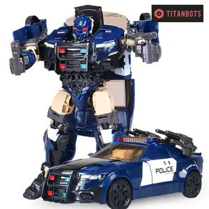 Transforming Robot Action Figure Toy, Masterpiece Barricade Model, Deformation Car - 7.5 Inches - Ideal Gift