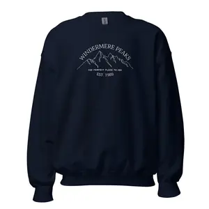 windermere peaks embroidered crewneck sweatshirt