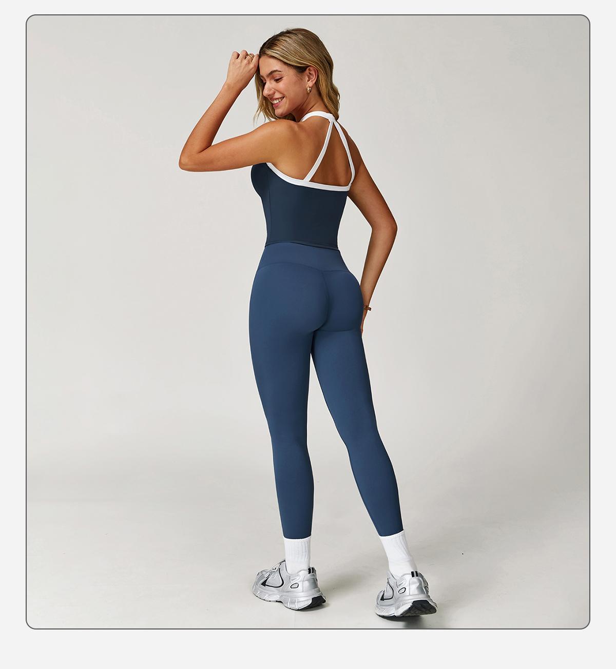 MASKERT Women's Two Piece Set Colorblock High Waisted Ribbed Casual Fitness Sportswear, Athletic Fashion Activewear summervibes