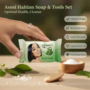 Haitian Cerasee Asosi 1 PCS Soap with Balance Tools - Beauty & Personal Care Body Wash Cleanser for Optimal Health and Wellness Skincare