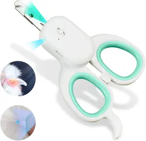 【NewYear2026】Pet Nail Clipper with LED & UV Light – Cat & Dog Claw Trimmer with Bright Light to See Nail Bloodline, Sharp Angled Blade Grooming Tool for Cats, Dogs, Rabbits & Small Pets