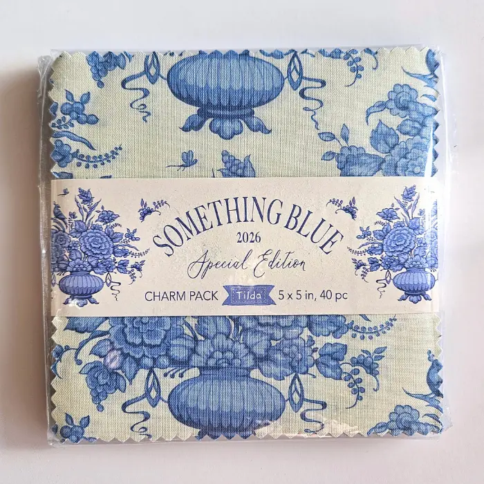 "Something Blue" 5in Fabric Charm Pack
