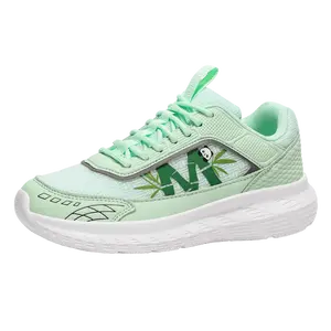 Unisex Trending Casual Sneakers | Panda & Bamboo Print Comfortable Walking Shoes