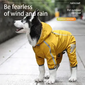 Waterproof Reflective Dog Rain Jacket With Hood