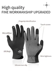 Equestrian Gloves for Outdoor Riding, Breathable Sun Protection, Anti-Slip Touchscreen Compatible, Washable, Pair of Horseback Riding Gear, Equestrian Supplies