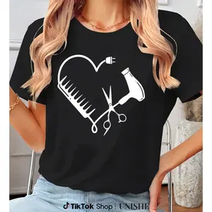 100% Cotton Hairdresser T-Shirt for Hairstylists and Beauticians