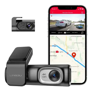 LINGDU D600 4K 0.96'' Screen Built in GPS 5G Wi-Fi Motion Detection Dashcamera Car Dashcam 24 Hours Parking Monitor Dash Cam