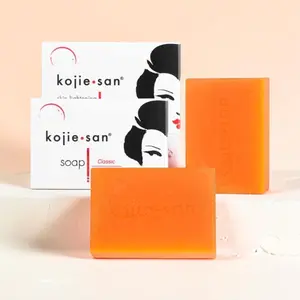 Kojie-San Classic Soap – 2 Pack (135g each) with Coconut & Tea Tree Oil for Smooth Skin Texture and Refreshing Orange Scent