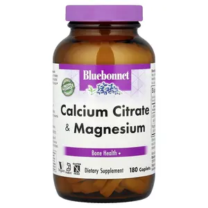 Bluebonnet Nutrition Calcium Citrate & Magnesium, 180 Caplets