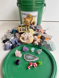 1 GALLON ROUGH STONE FAIRY NATURAL CRYSTAL MINING BUCKET