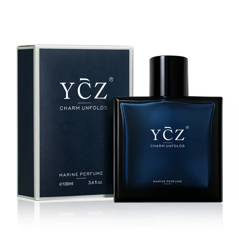 YCZ Midnight Marine Man Eau de Parfum(100ml/50ml) Aromatic Marine with Cinnamon & Pink Pepper Notes Long Lasting Gift EDP for Bold Confidence Fragrance Warmth 0